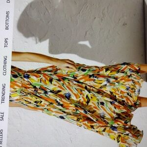 Commense multi color print midi dress